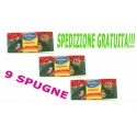 SPUGNA ABRASIVA FORMATO GIGANTE 9 PEZZI - SPEDIZIONE GRATIS!